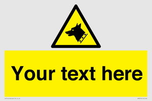 Custom Warning: Guard dog